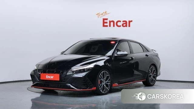Hyundai Avante (CN7) 2022 Черный из Кореи