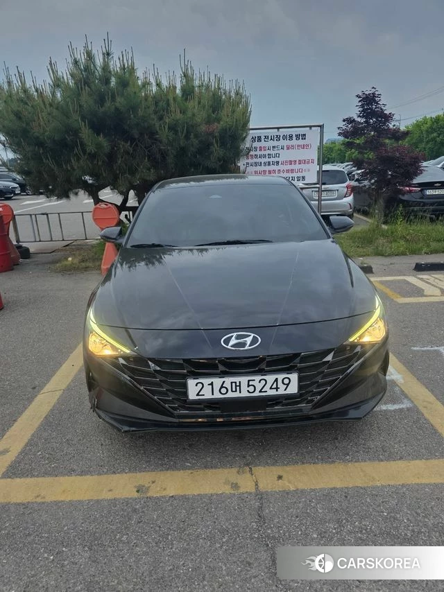 Hyundai Avante (CN7) 2022 Черный из Кореи