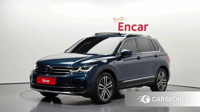 Volkswagen Tiguan second Generation 2022 Синий из Кореи