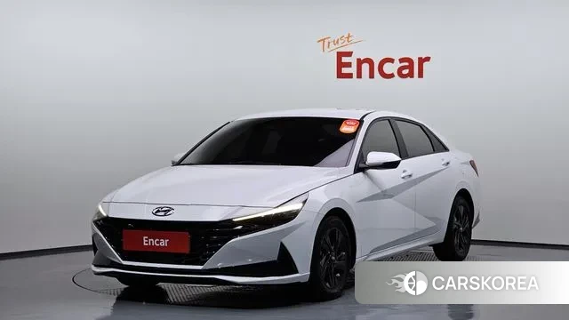 Hyundai Avante (CN7) 2022 Белый из Кореи