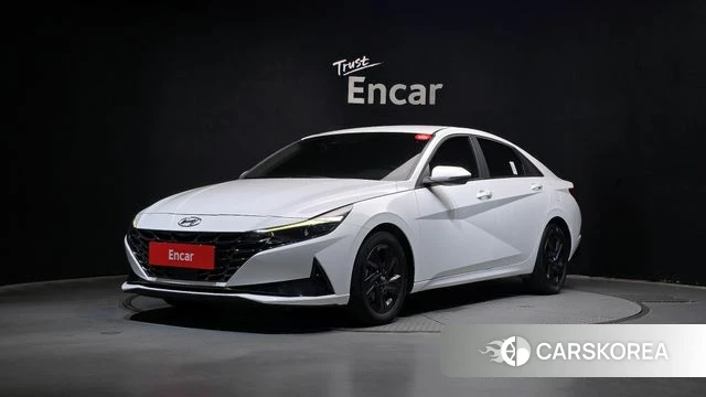 Hyundai Avante (CN7) 2023 Белый из Кореи