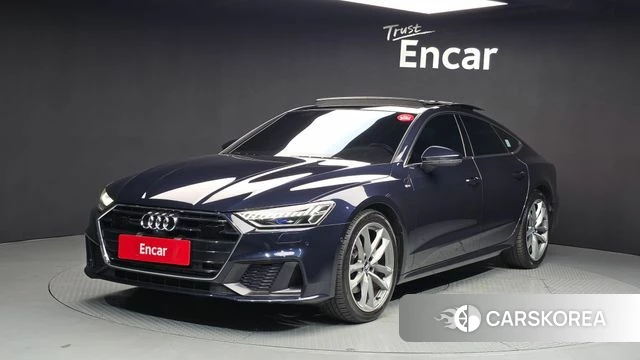 Audi A7 (4K) 2020 Синий из Кореи