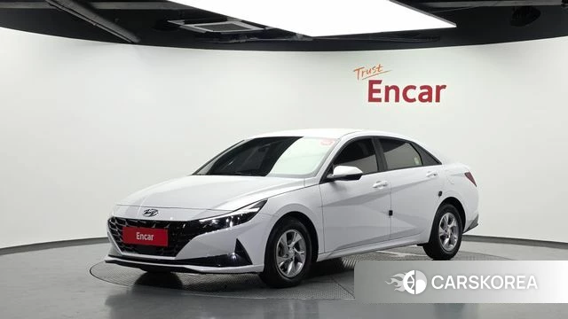 Hyundai Avante (CN7) 2021 Белый из Кореи