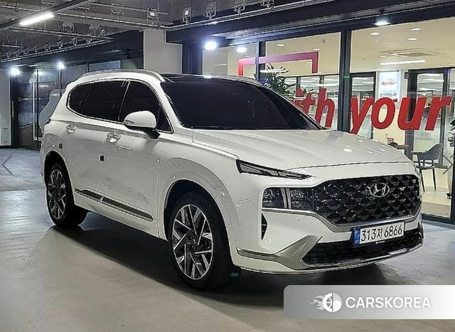 Hyundai The New Santa Fe 2022 Белый из Кореи