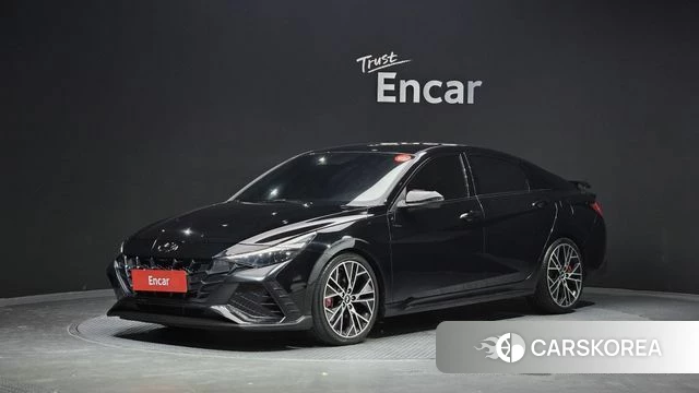 Hyundai Avante (CN7) 2021 Черный из Кореи