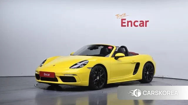 Porsche 718 Boxster 2020 Желтый из Кореи