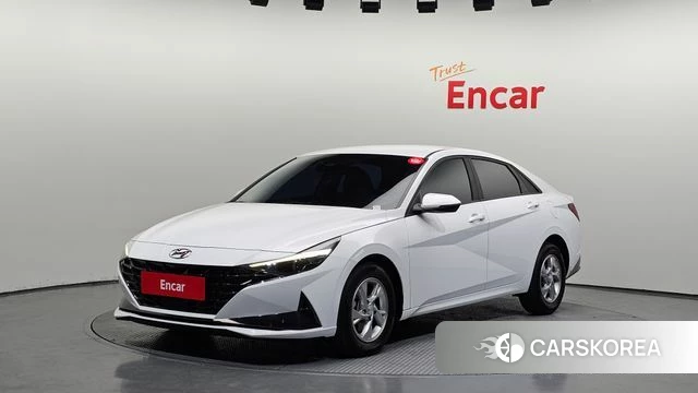 Hyundai Avante (CN7) 2021 Белый из Кореи