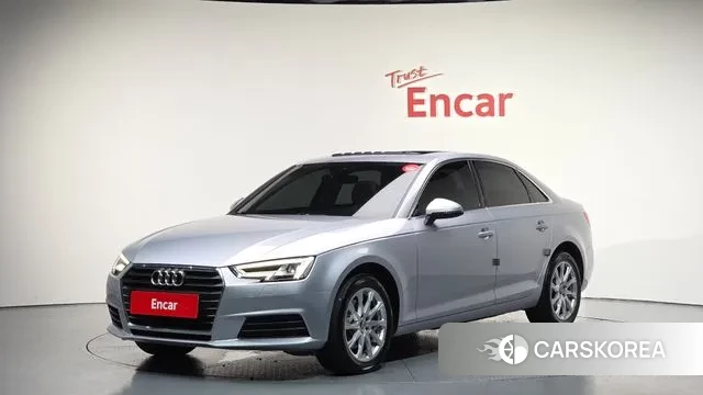 Audi A4 (B9) 2018 Серебристо-серый из Кореи