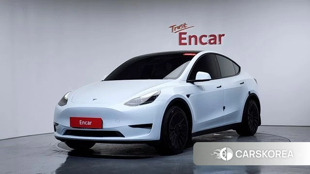 Tesla Model Y 2023 Белый из Кореи