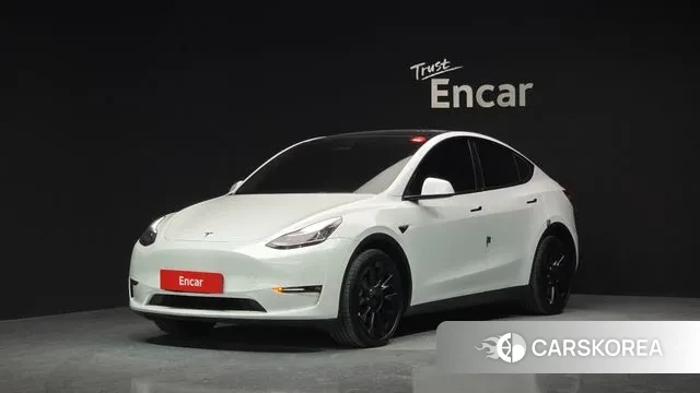 Tesla Model Y 2022 Белый из Кореи