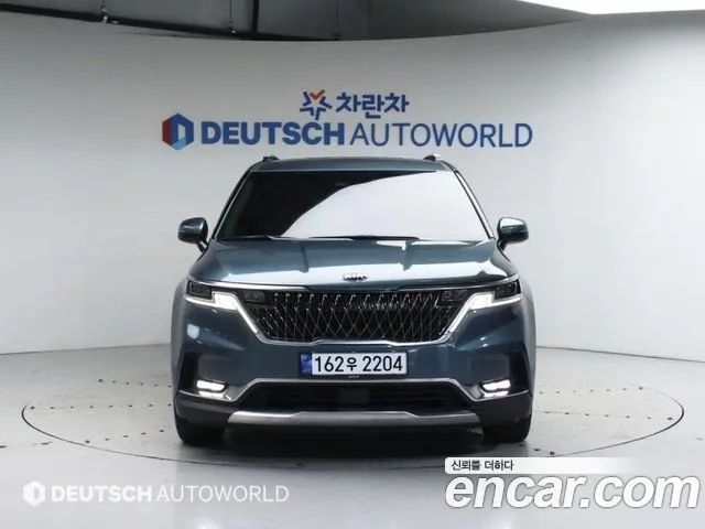 Kia Carnival 4th generation 2021 Небесно-голубой из Кореи