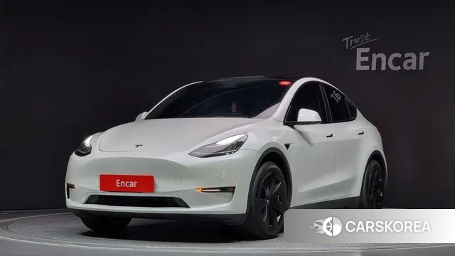 Tesla Model Y 2021 Белый из Кореи