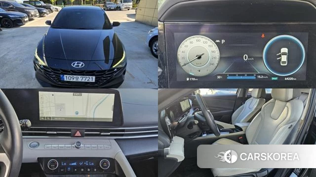 Hyundai Avante (CN7) 2021 Черный из Кореи