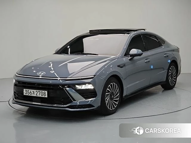 Hyundai Sonata D Edge Hybrid (DN8) 2024 Небесно-голубой из Кореи