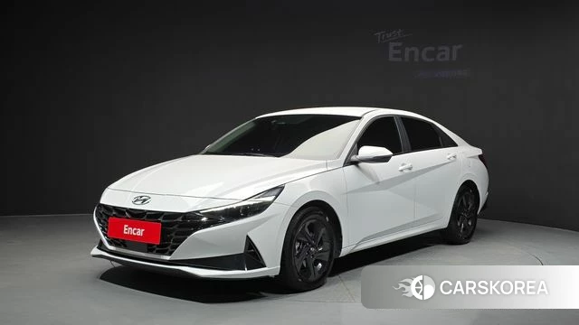 Hyundai Avante Hybrid (CN7) 2022 Белый из Кореи
