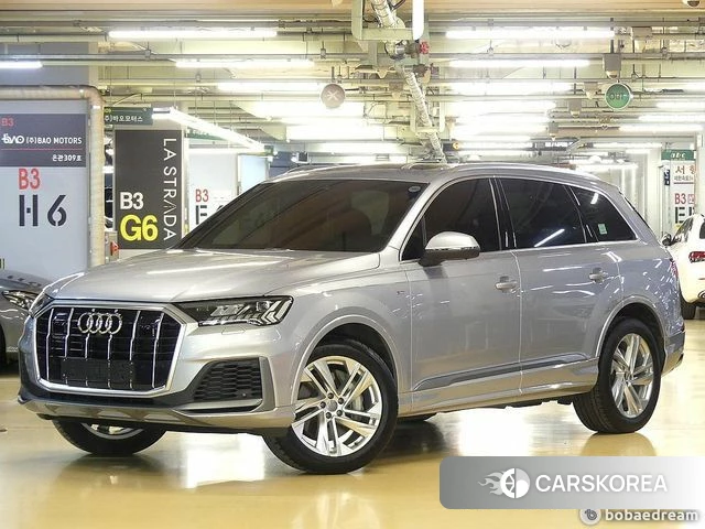 Audi Q7 (4M) 2021 Серебристо-серый из Кореи