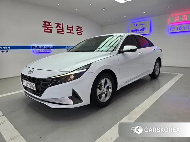 Hyundai Avante (CN7) 2022 Белый из Кореи