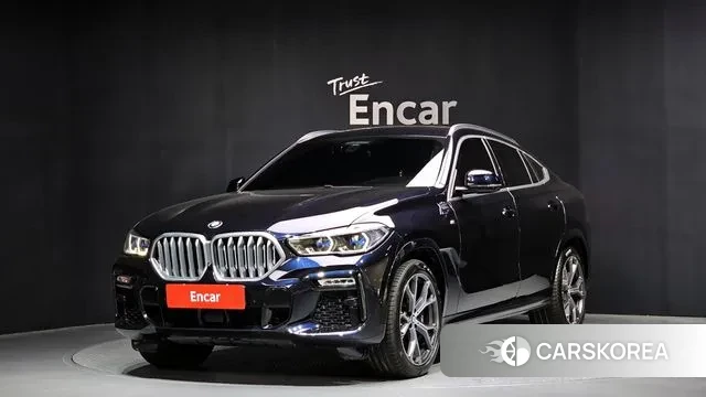 BMW X6 (G06) 2021 Черный из Кореи