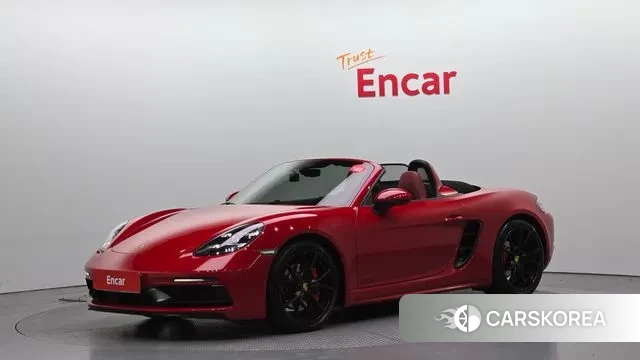 Porsche 718 Boxster 2018 Красный из Кореи