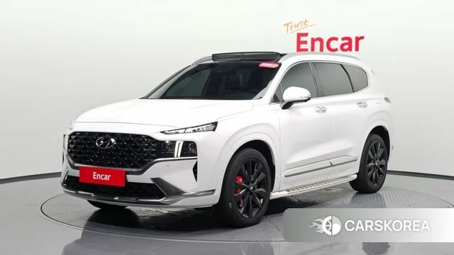 Hyundai The New Santa Fe 2023 Белый из Кореи
