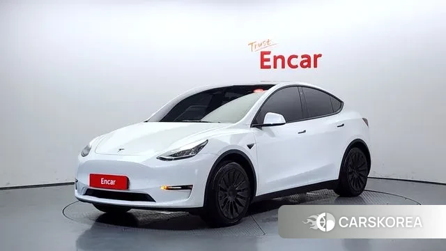 Tesla Model Y 2021 Белый из Кореи
