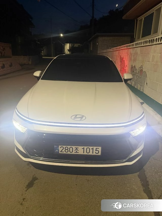 Hyundai Sonata D Edge Hybrid (DN8) 2023 Белый из Кореи