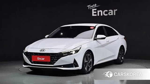 Hyundai Avante (CN7) 2021 Белый из Кореи