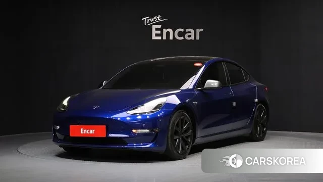 Tesla Model 3 2021 Синий из Кореи