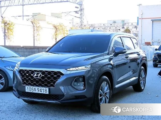 Hyundai Santa Fe TM 2019 Серебристо-серый из Кореи