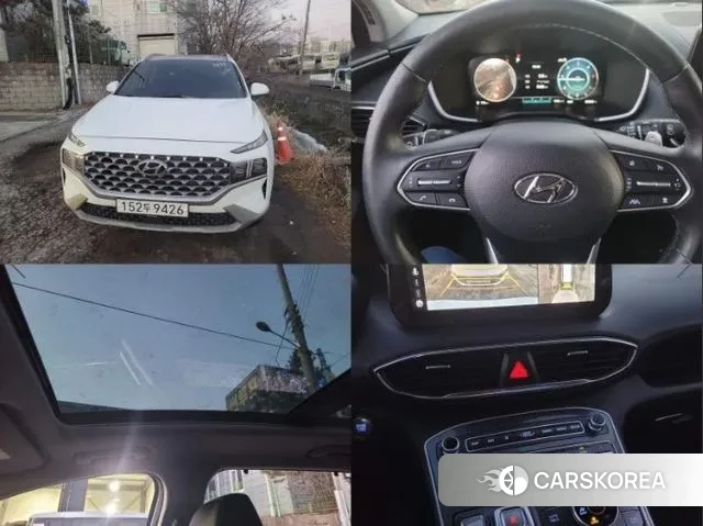 Hyundai The New Santa Fe 2023 Белый из Кореи