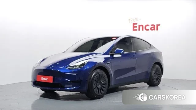 Tesla Model Y 2023 Синий из Кореи