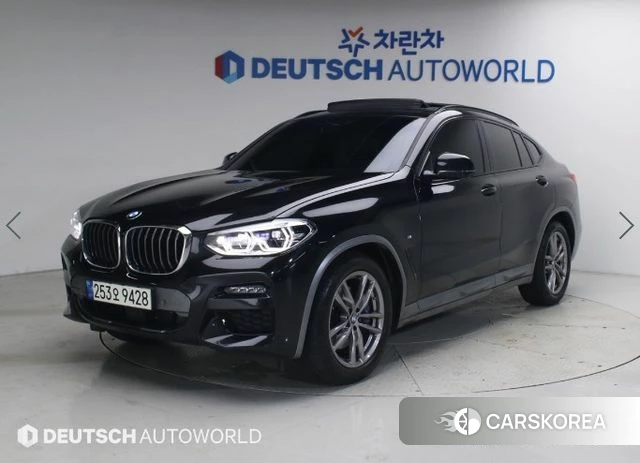 BMW X4 (G02) 2021 Черный из Кореи