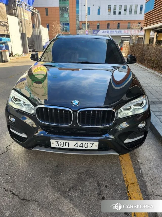 BMW X6 (F16) 2018 Черный из Кореи