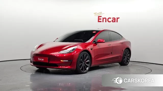 Tesla Model 3 2020 Красный из Кореи