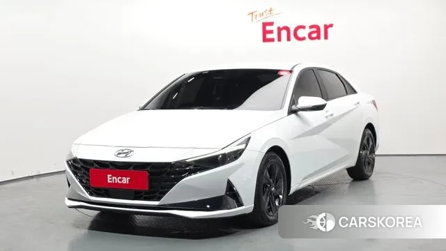 Hyundai Avante Hybrid (CN7) 2021 Белый из Кореи