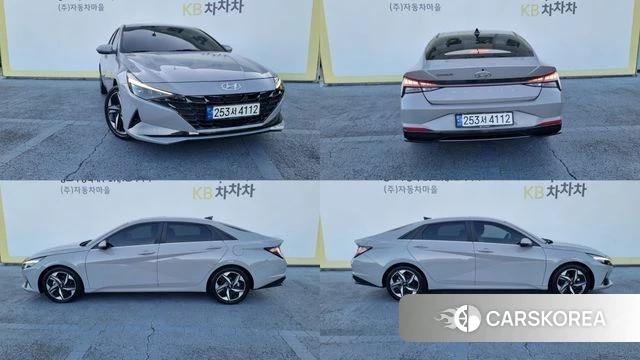 Hyundai Avante Hybrid (CN7) 2022 Светло-серебряный цвет из Кореи