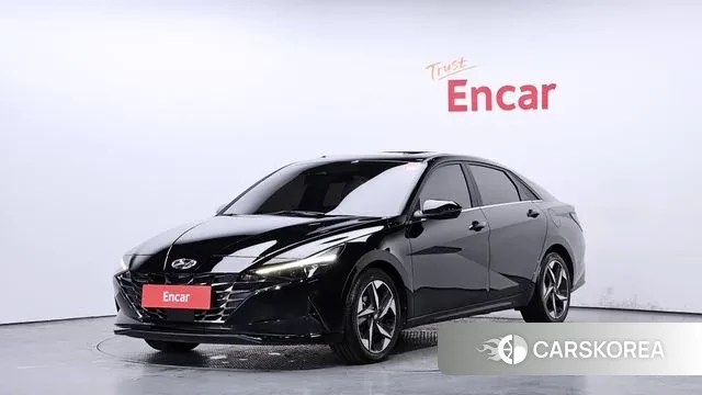 Hyundai Avante Hybrid (CN7) 2020 Черный из Кореи