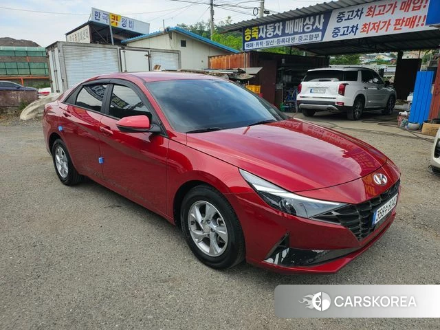 Hyundai Avante (CN7) 2021 Красный из Кореи