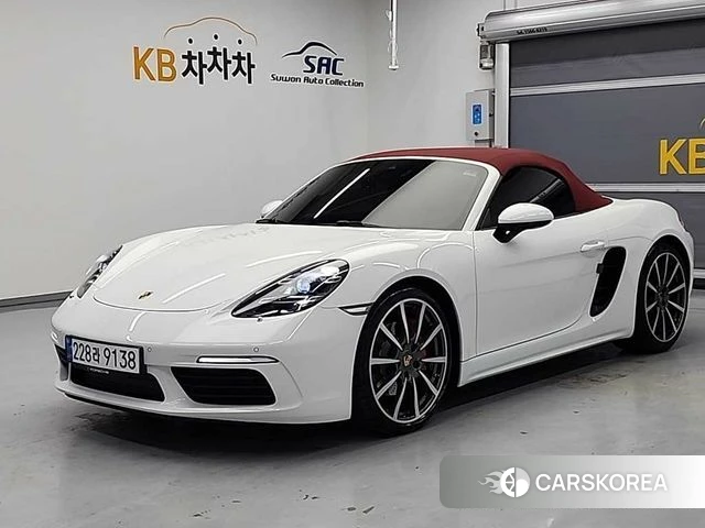 Porsche 718 Boxster 2018 Белый из Кореи