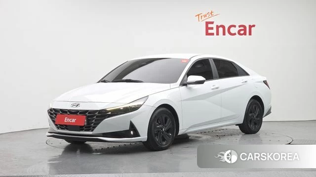 Hyundai Avante (CN7) 2021 Белый из Кореи