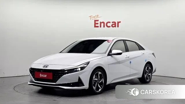 Hyundai Avante (CN7) 2021 Белый из Кореи