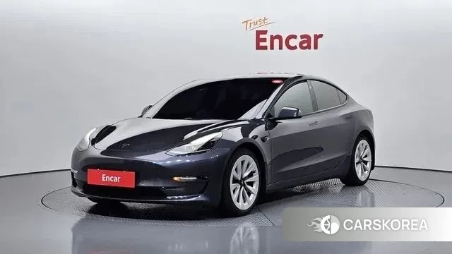 Tesla Model 3 2021 Серый из Кореи