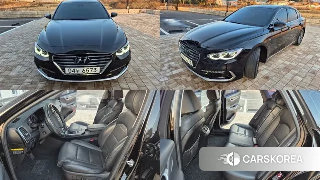 Hyundai Grandeur IG Hybrid 2018 Черный из Кореи