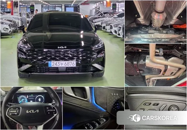 Kia K8 Hybrid 2023 Черный из Кореи