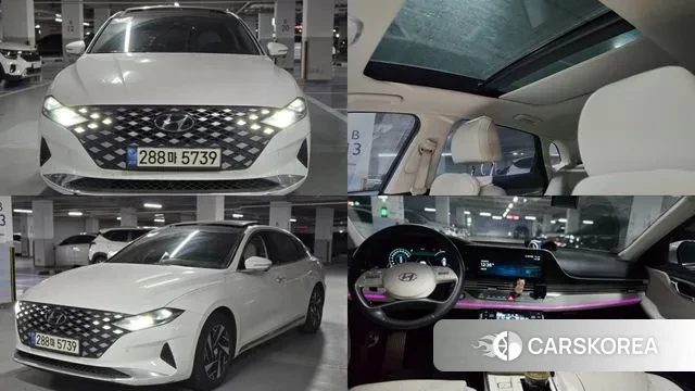 Hyundai The New Grandeur IG Hybrid 2022 Белый из Кореи