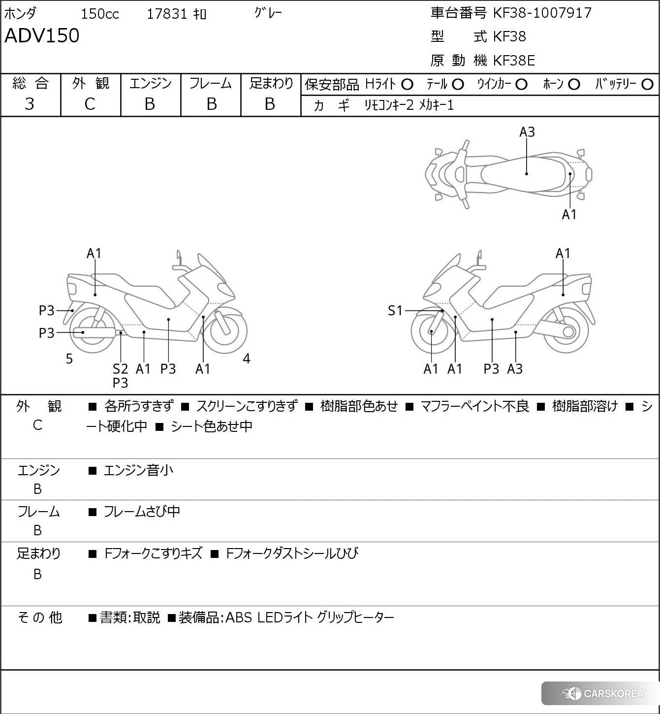 Проданный Honda ADV150 id 4206088 из Японии, фото 5