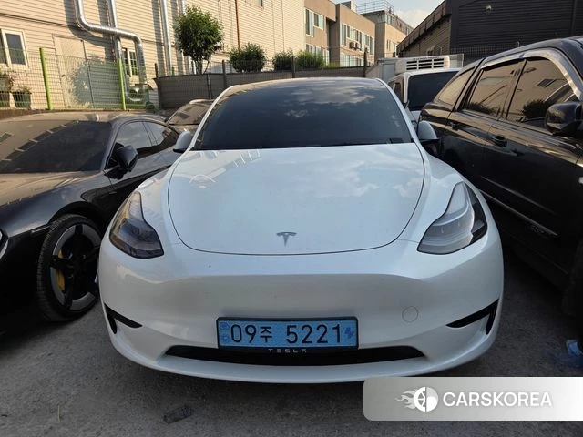 Tesla Model Y 2023 Белый из Кореи