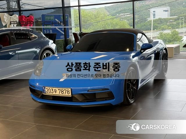 Porsche 718 Boxster 2023 Синий из Кореи