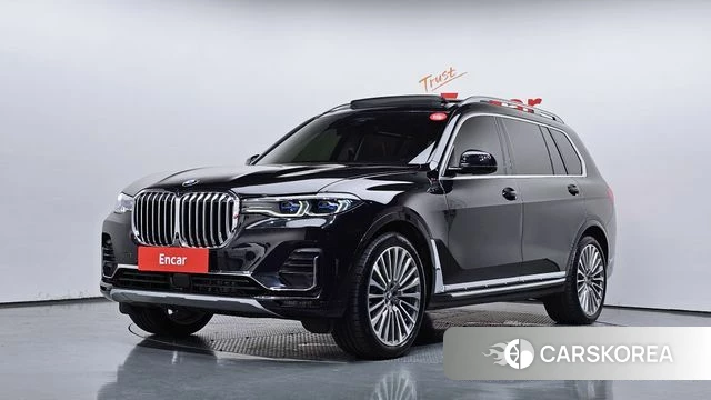 BMW X7 (G07) 2021 Черный из Кореи