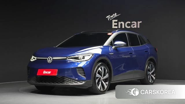 Volkswagen ID.4 2023 Синий из Кореи